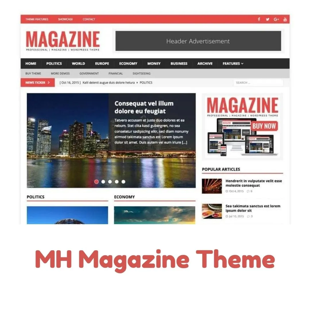 MH Magazine Theme